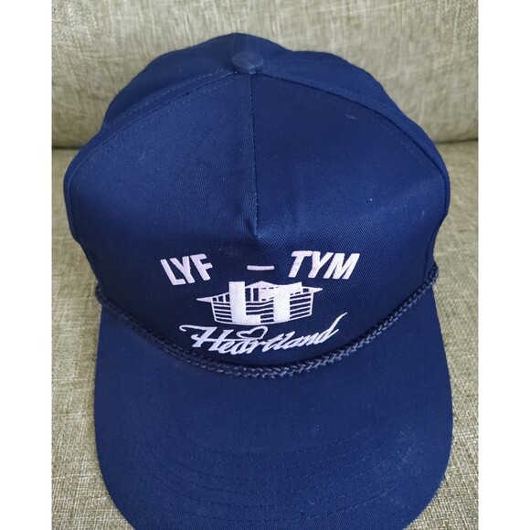 LYF TYM Heartland Hat Cap Snap Back Blue Trucker Mens Work Wear Play Outdoors OS - Picture 14 of 16